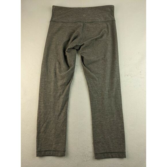Womens Lululemon Yoga Athletic Pants Gray Size 4 Pull On Logo - Picture 2 of 11